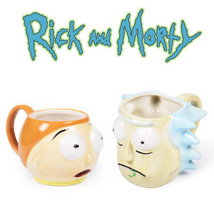 Tazza in Ceramica Stile Rick Old Man <span class=keywords><strong>Morty</strong></span> Creativa Stile Cartone Animato 3D Adatta al Microonde Isolata Forma Irregolare Tazza da Caffè Regalo - Product Image 5