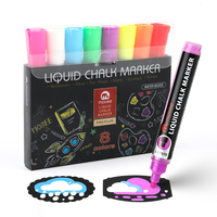 Marqueur liquide à pointe ronde non toxique Mobee P-520, système de valve personnalisé en gros, pour tableau noir