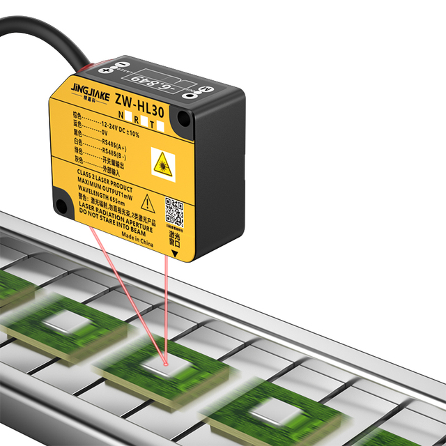 High-Precision Laser Distance Sensor Measuring Displacement Deformation Thickness Height Level Analog Quantity 485