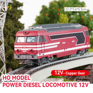 Modèle de <span class=keywords><strong>train</strong></span> à l'échelle <span class=keywords><strong>HO</strong></span> de haute qualité, locomotive diesel à alimentation 12V, modèles de trains à l'échelle pour maquettes de chemins de fer - Product Image 1