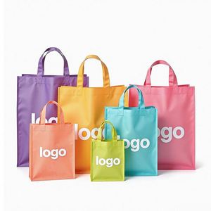 Custom Logo Eco-Friendly Reusable Non-woven <b>Bags</b> Multi-Color Collection Grocery Shopping Durable <b>Foldable</b> Design for Women Men - Product Image 5