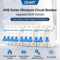 Disjoncteur miniature Chint NXB-63 type C 230V AC 1P 2P 3P 4P 6A, 10A, 16A, 20A, 25A, 32A, 40A, 50A, 63A