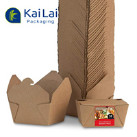 Boîtes à nouilles personnalisées en papier kraft biodégradable recyclé pour emporter