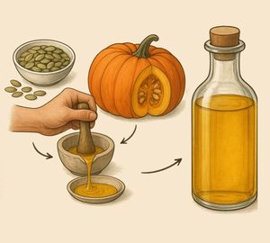 Olio di Semi di Zucca Biologico Pressato a Freddo - 100% Puro, Naturale, Non Raffinato - Product Image 5