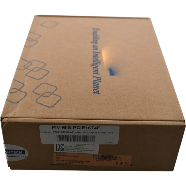 PLC NEW Advantech PCIE-1674E-AE 4-Port PCIe Gigabit Ethernet Card I350 PoE Bulk Supply