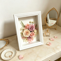 Cadres photo en bois blanc rectangulaires 3D écologiques pour fleurs, vente en gros, 7/8/10 pouces