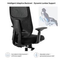 Chaise de bureau ergonomique moderne de haute qualité, réglable, en tissu, pour hôtel et bureau, certifiée BIFMA