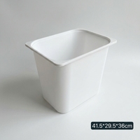 Boîte de rangement en plastique PP pour jouets avec rebord latéral, plusieurs hauteurs, pour chambre d'enfant, maternelle, maison, garage, rangement d'articles divers