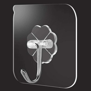 Wholesale Plastic Pvc Transparent <strong>Wall</strong> <strong>Hooks</strong> Adhesive <strong>Wall</strong> <strong>Hooks</strong> for Hanging - Product Image 4
