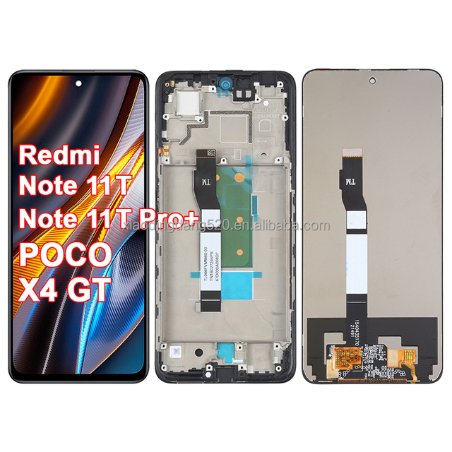 Ori Note 11T Pro+ Display Touch Digitizer Assembly Replacement LCD Redmi Note 11T Pro/Pro+ Poco X4 GT 6.6" 1080p Original OEM