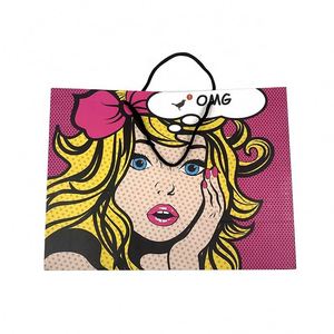 Hot Selling <b>Cheap</b> Recycled Carrier Handbag Custom Logo Paper <b>Bag</b> - Product Image 1