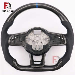 Volant personnalisé en fibre de carbone avec LED pour Volkswagen <span class=keywords><strong>Golf</strong></span> <span class=keywords><strong>4</strong></span> 5 6 6R <span class=keywords><strong>7</strong></span> <span class=keywords><strong>7</strong></span>.5 8 MK4 5 6 <span class=keywords><strong>7</strong></span> <span class=keywords><strong>7</strong></span>.5 8 <span class=keywords><strong>7</strong></span> <span class=keywords><strong>R</strong></span> GTI GTD GTE Variant - Product Image 3