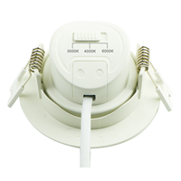Spot lumineux intelligent rond/carré de 2.5 pouces, 7W, petit angle de 38 degrés, 3 LED CCT