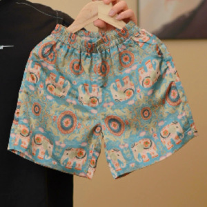 Tongxingyuan Children's Summer Chinese Style Vest Shorts Set Cotton Thin Patterned Boys Outfit - Product Image 4