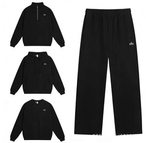 Felpa Oversize da <span class=keywords><strong>Uomo</strong></span> in Cotone di Marca Designer AOl0, Felpa con <span class=keywords><strong>Cappuccio</strong></span> Ricamata a Colore Unico con <span class=keywords><strong>Mezza</strong></span> Cerniera - Product Image 4