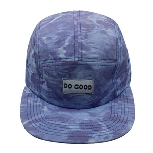 Nuova tendenza blu <span class=keywords><strong>mare</strong></span> allove stampato 5 pannelli cappellini Snapback con Logo ricamato anteriore per gli uomini delle donne - Product Image 2