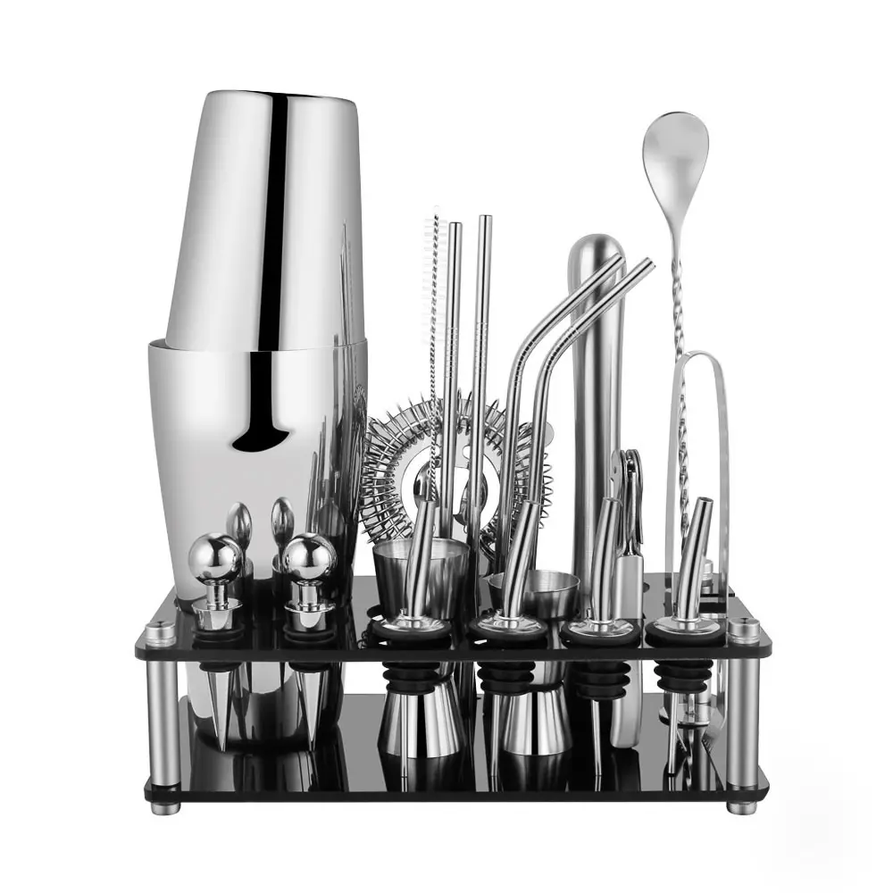 Kit de Bar en acier inoxydable, Martini, cloche en cuivre, accessoires de Bar, Shaker, Jigger, distributeur de Vodka, équipement de barman