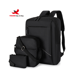 Factory Direct Sales Durable Computer Day Pack Three Piece <b>Laptop</b> <b>Backpack</b> Set with USB Charging Port - Product Image 2