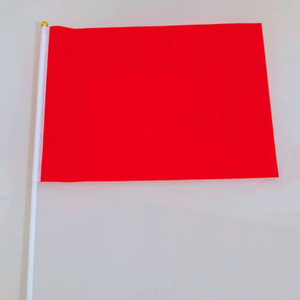 Bandierina Promozionale Personalizzata con Logo, in Poliestere Resistente allo Sbiadimento, Colori Vivaci, Portatile con Punta a Lancia, 14x21 cm - Product Image 4