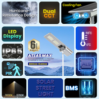 Lampes LED SRESKY à haut lumen avec panneau solaire, éclairage solaire pour lampe extérieure, Jalan Solar 60w 80w 100w, détecteur de mouvement, éclairage solaire