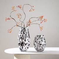 Ensemble de vases en verre soufflé à la main RYLAVA, motif moucheté, style moderne, luxe léger, pour fleurs, hydroponie, décoration de mariage, décoration de la maison, salon