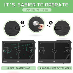 12.8 inch bóng đá huấn luyện Hội Đồng Quản Trị Chiến thuật từ khô xóa bảng vẽ Kit với Bút Đánh Dấu cho huấn luyện viên - Product Image 3