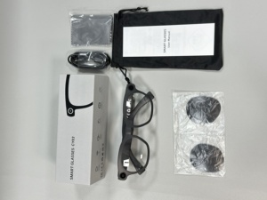 แว่นตาถ่ายทอดสดพร้อมกล้อง 8MP บันทึกวิดีโอ 1080P ตัดเสียงรบกวน ENC แฮนด์ฟรี แว่นตาอัจฉริยะ AI สำหรับวีล็อก - Product Image 1