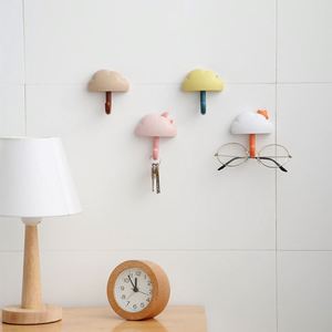 Packed Creative Adhesive Plastic Decorative Coat <b>Hooks</b> Cloud Shape Door <b>Hook</b> - Product Image 5