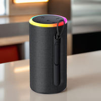 Enceinte Bluetooth étanche portable avec subwoofer intelligent, haut-parleur sans fil haute puissance avec lumière LED RGB pour fêtes en extérieur