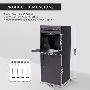 Tùy chỉnh nhà hiện đại thông minh chuyển phát nhanh bưu kiện nhỏ thư thả Bưu Chính đứng ngoài trời bài letterbox bao bì an toàn hộp - Product Image 2