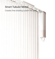Module d'interrupteur intelligent LifeSmart 1m blanc pour rail de rideau avec télécommande via application WiFi CN