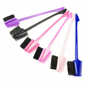 Cepillo de pelo de doble cara con logotipo personalizado al por mayor, herramientas de cepillo para Borde de pelo de bebé, cola de pasador, control de borde 3 en 1 - Product Image 6