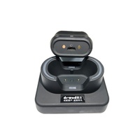 Mini-scanner de codes-barres 2D portable avec rotation à 360° et capacité à lire les codes QR, interface COM/USB, support de charge, produit en stock
