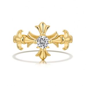 Dylam 10+ Years Experience Jewelry Manufacturer S925 Silver 22K Gold Plated 5A Zirconia Iris Flower Women <b>Fine</b> <b>Rings</b> for Daily - Product Image 1