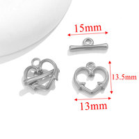 12 Style OT fin fermoirs en acier inoxydable fermoir à bascule barre en métal anneau fermoir à bascule pour collier Bracelet