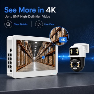 <span class=keywords><strong>KERUI</strong></span> 6MP PoE-Kamera 8-Kanal NVR-System 11,6-Zoll Bildschirmmonitor 4K 18,3 m Netzwerkkabel Lager Büro Heim Sicherheit KI-Überwachung - Product Image 3
