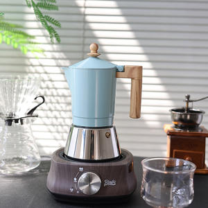 <span class=keywords><strong>Cafetera</strong></span> <span class=keywords><strong>Espresso</strong></span> portátil Moka Pot de aluminio Oem Kahve Makinesi <span class=keywords><strong>Cafetera</strong></span> Stovetop Mocha Pot Mokapot de negocios - Product Image 1