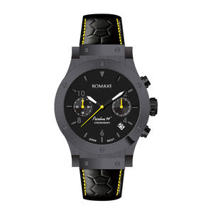 Mosinite นาฬิกาลำลองสำหรับผู้ชายประดับเพชรสีเขียวนาฬิกาข้อมือ SA6059สแตนเลสหนังแท้ - Product Image 6