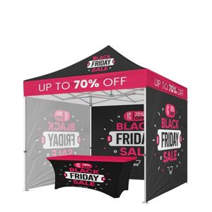 Tente pliante promotionnelle 3x3 imperméable pour événements, impression personnalisée, auvent, présentoir, logo de fête, chapiteau de mariage, gazebo, auvent - Product Image 1