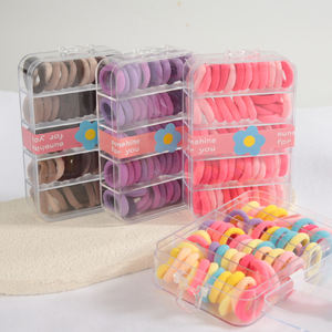 Caldo 60 pz/scatola elastico per donne ragazze adolescenti bambini carini cerchio per <span class=keywords><strong>capelli</strong></span> elastico buona corda elastici in Nylon fasce per <span class=keywords><strong>capelli</strong></span> - Product Image 3