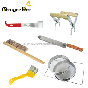 Stainless Steel New Beekeeping Hive Equipment Scraper <b>Hook</b> Pained Red Color Bee Hive Knife - Product Image 6