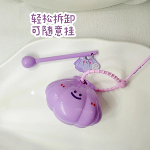Juguete de Madera con Forma de Pez para Aliviar el Estrés, Colgante, Llavero, Soporte para Cepillo de Dientes de Viaje, Diseño de Cara Sonriente - Product Image 3