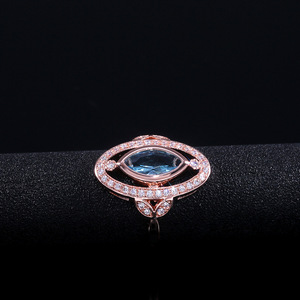 Anello Elegante Placcato in Oro Rosa con Zirconi, Gioiello Moderno per Uso Quotidiano Femminile - Product Image 6