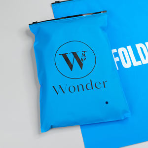 Custom Own Logo Blue Plastic Zip <b>Packing</b> <b>Bag</b> for <b>Clothing</b> <b>Packing</b> Frosted Biodegradable Plastic Zipper <b>Bag</b> Packaging - Product Image 4