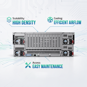 HPE ProLiant DL580 Gen12 4U เซิร์ฟเวอร์สี่ทางที่มีความหนาแน่นสูงสำหรับคลาวด์แบบไฮบริด - Product Image 4