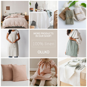 Khách sạn sang trọng Nhà Lanh lanh bộ đồ giường Bộ 100% tinh khiết Châu Âu lanh lanh tùy chỉnh (Vua đôi) mềm mại tự nhiên thoáng khí - Product Image 6