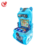 Machine de jeu d'arcade à monnayeur pour enfants en acier inoxydable, version anglaise