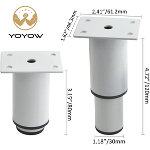 Free samples Adjustable Telescopic Leg Metal Furniture Legs for Dining Table Kitchen Cabinet <b>Bed</b> Feet Waterproof for Chair <b>Sofa</b> - Product Image 1