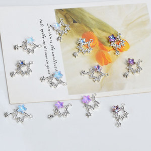 จี้คริสตัลรูปดาวประดับเพชรสำหรับทำต่างหู DIY จี้ห้อยคอสำหรับทุกเพศทุกวัย สวมใส่ได้ทุกวัน แบบหนีบ ต้นกำเนิดจากเมืองจินหัว รุ่น GJ184 - Product Image 2