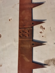 ขอบตกแต่งสวนโลหะอาร์ตเดโคแบบคอร์เทน พร้อมปรับแต่งขนาดได้ - Product Image 3